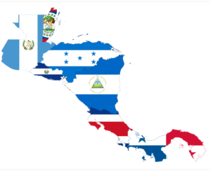 The flags of Central America 