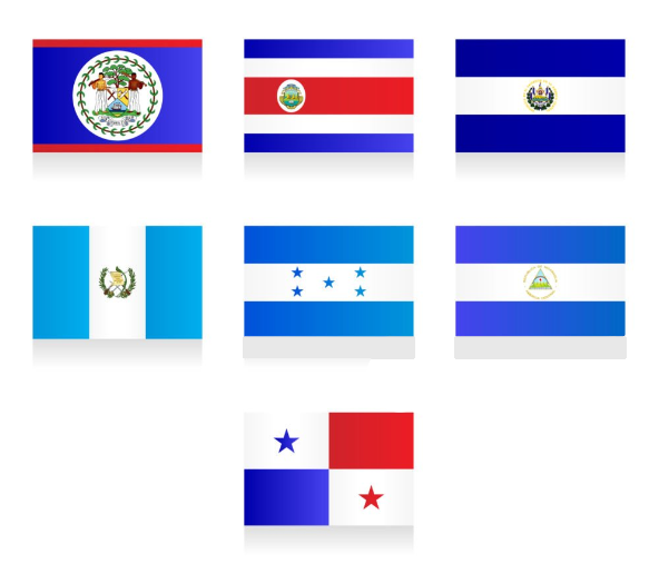 flags of Central America