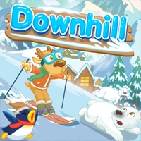 Downhill ski game